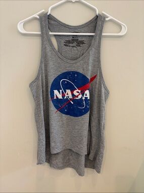 Women's Gray Graphic Tank Top